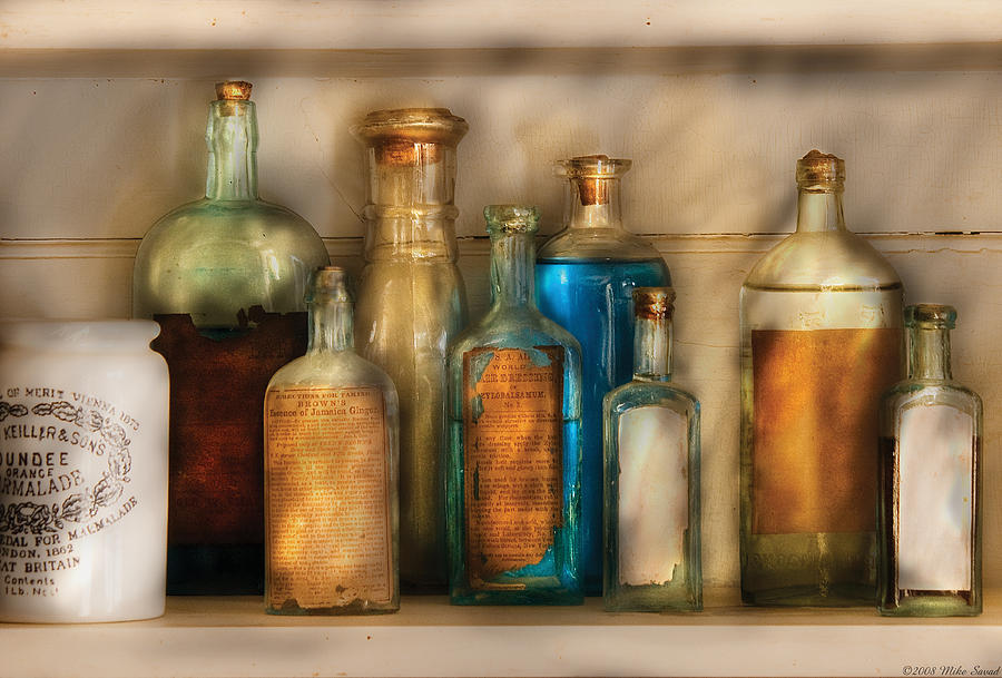 Vintage Photograph - Pharmacist - Medicine  by Mike Savad