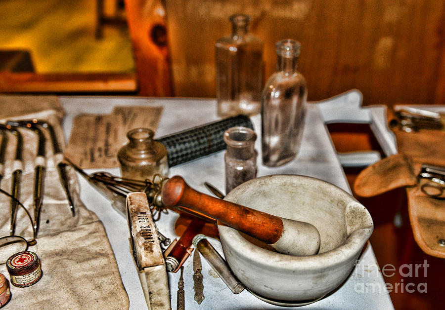 Pharmacist - Mortar and Pestle Photograph by Paul Ward