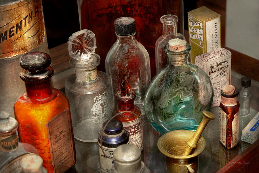 Bottle Photograph - Pharmacy - Pick your poison by Mike Savad