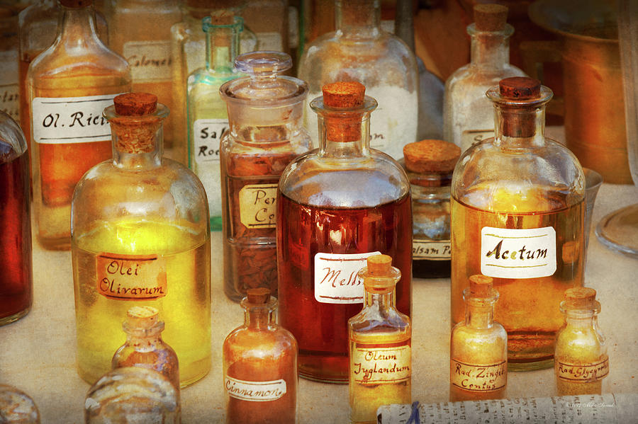 Pharmacy - Serums and Elixirs Photograph by Mike Savad