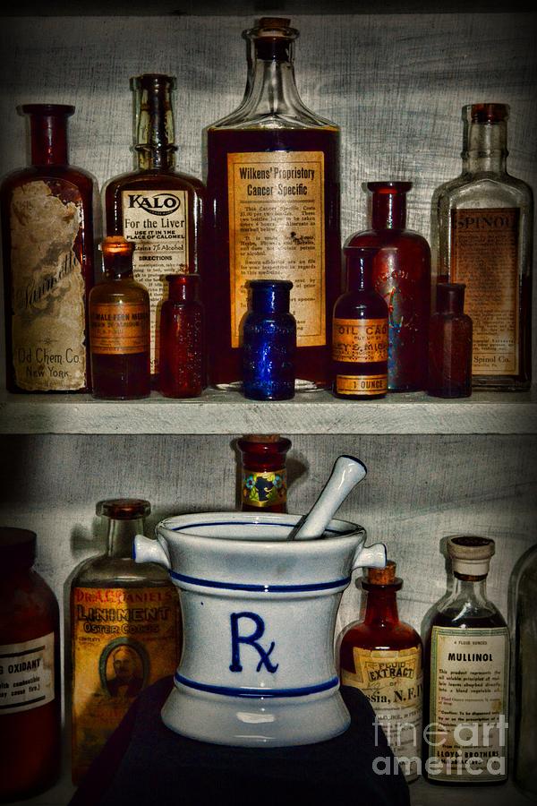 Pharmacy - The medicine shelf Photograph by Paul Ward - Fine Art America