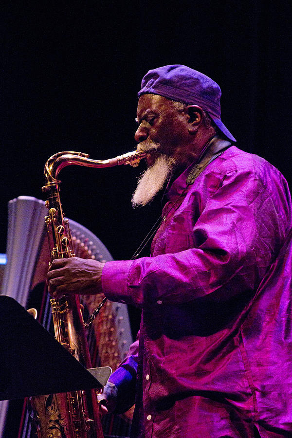 Jazz Photograph - Pharoah Sanders PDX Jazz Fest 6 by Lee Santa