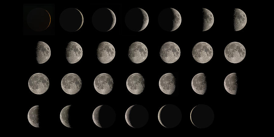 Phases Of The Moon Photograph by Eckhard Slawik