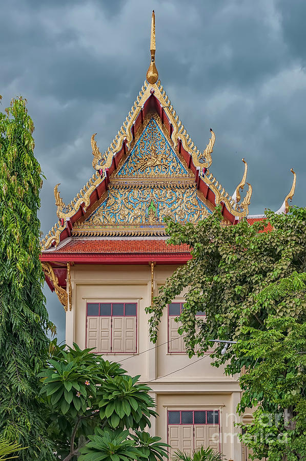 Phetchaburi Temple Facade Photograph by Antony McAulay
