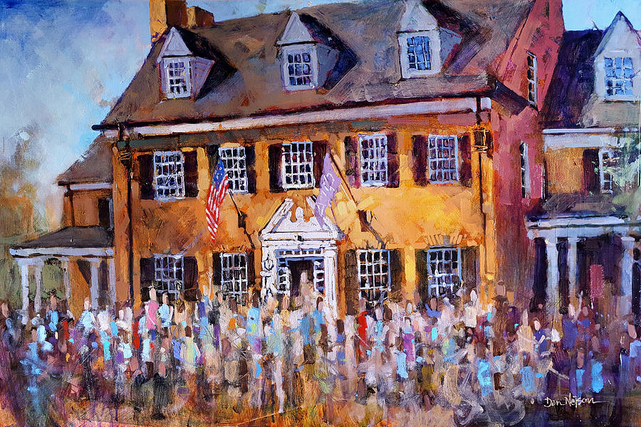 Phi Gamma Delta UNC Painting by Dan Nelson