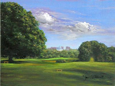 Philadelphia Painting - Phialdelphia Skyline Two by Jeanie Chadwick Philadelphia Painting - Phialdelphia Skyline Two by Jeanie Chadwick