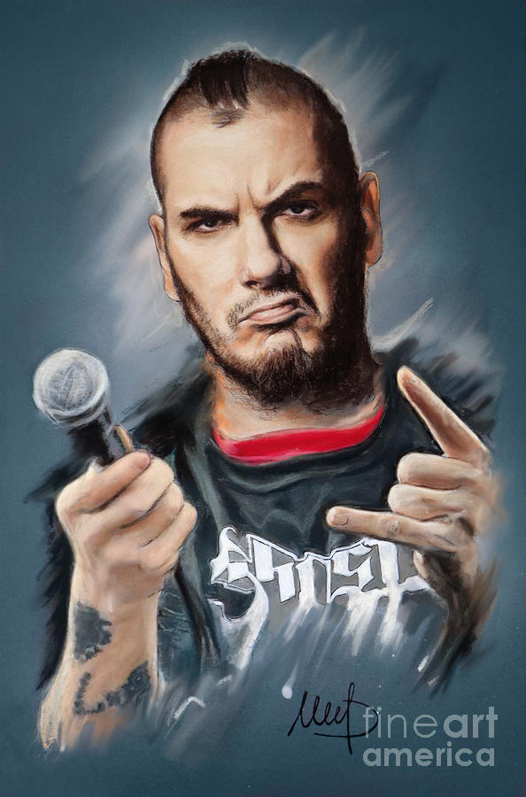 Phil Anselmo Mixed Media by Melanie D