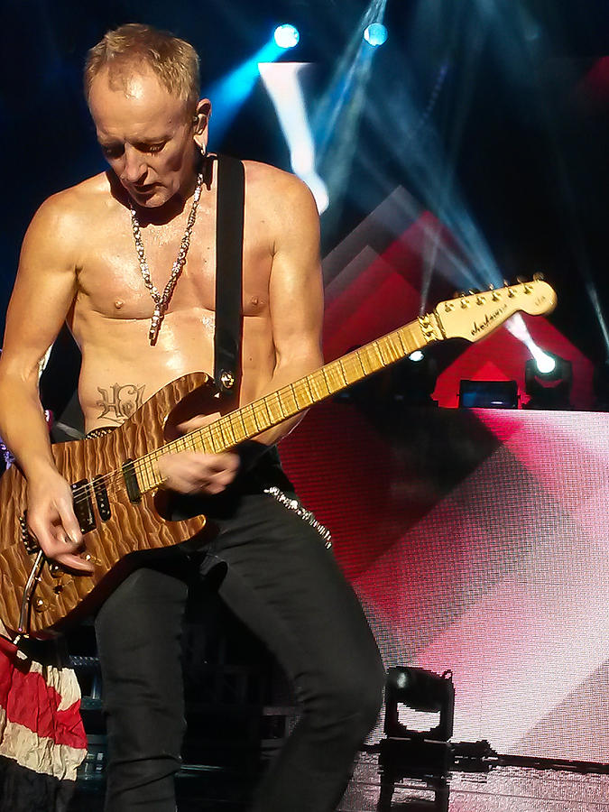 Def Leppard Photograph - Phil Collen of Def Leppard 2 by David Patterson