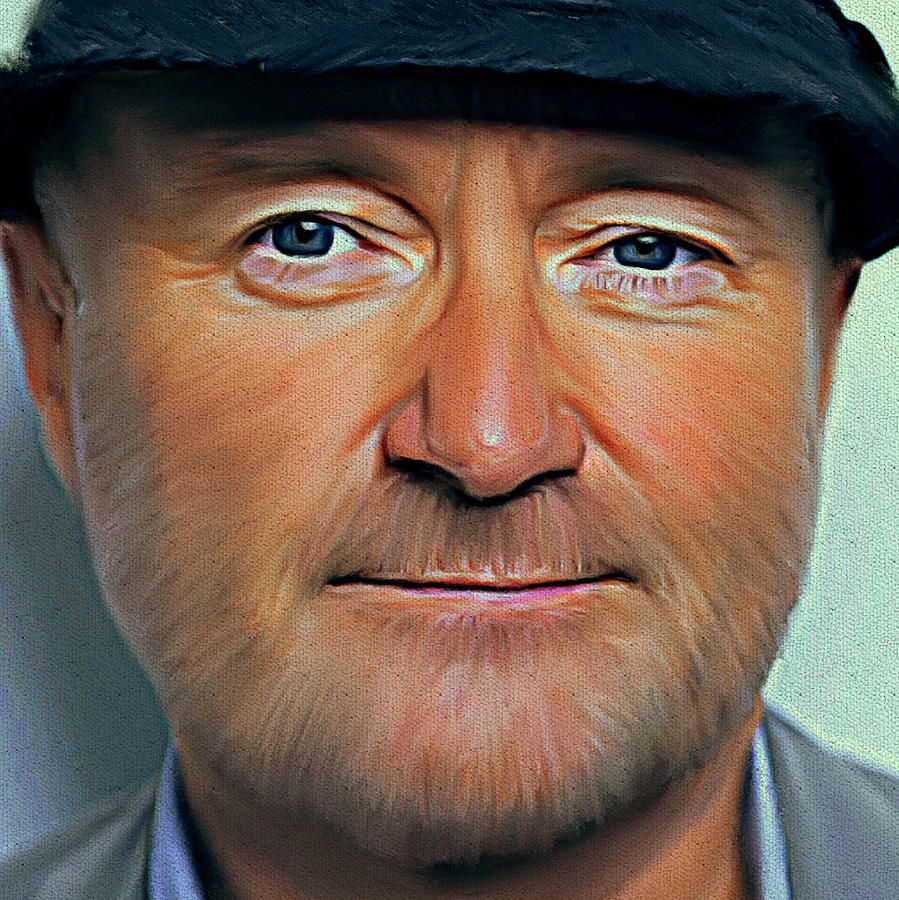 Phil Collins Portrait Genesis 11 Digital Art by Yury Malkov