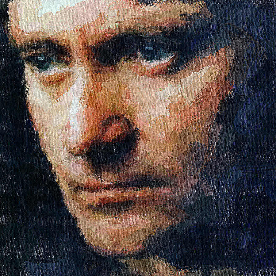 Phil Collins Serious Digital Art by Yury Malkov