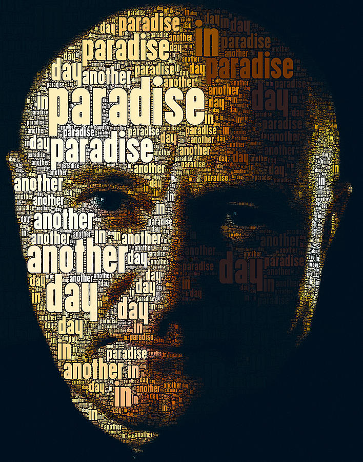 Phil Collins word portrait  Digital Art by Yury Malkov