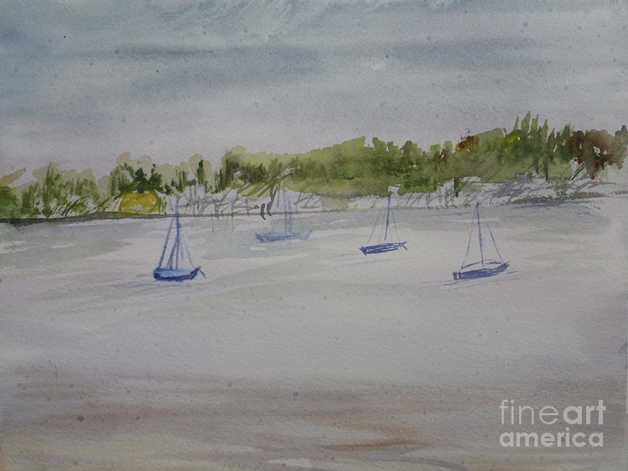 Phil Foster Beach Painting by Donna Walsh