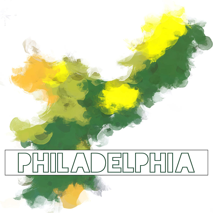 Philadelphia Digital Art - Philadelphia Abstract Color by Brandi Fitzgerald
