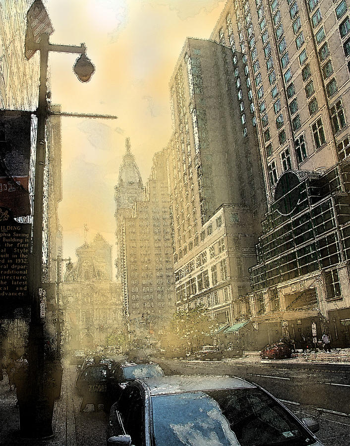 Philadelphia Afternoon Digital Art by Ian  MacDonald