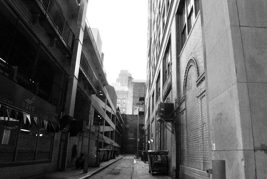 City Photograph - Philadelphia Alley - Black and White by Matt Quest