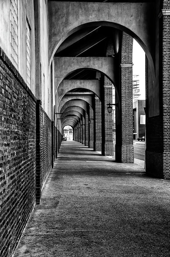 Philadelphia Black and White - The Arches at Franklin Field Photograph by Bill Cannon