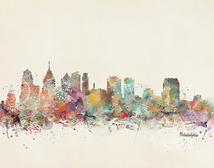 Philadelphia Painting - Philadelphia City  by Bri Buckley