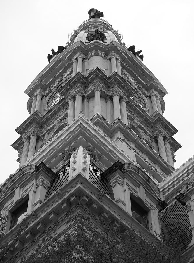 Philadelphia - City Hall Clock Tower Photograph by Richard Reeve