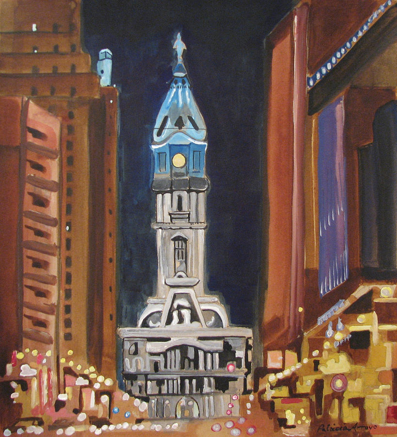 Philadelphia City Hall Painting by Patricia Arroyo