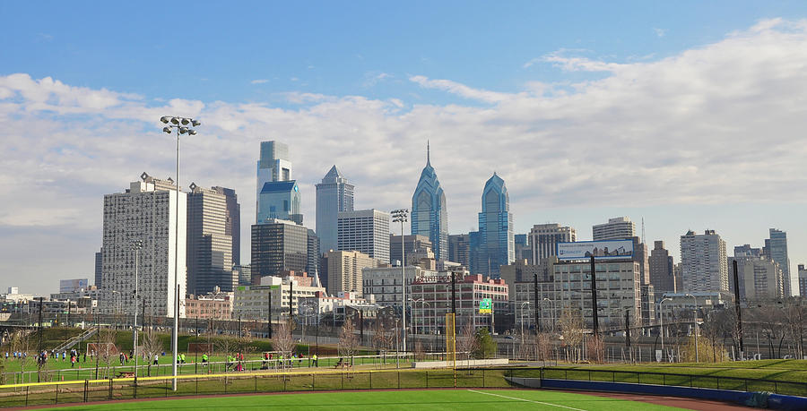 Philadelphia City Scape from UPenn Photograph by Bill Cannon