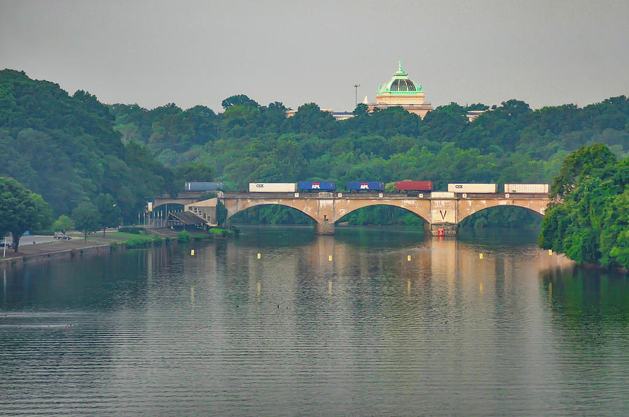 Philadelphia - Columbia Bridge On The Schuylkill River Photograph By ...