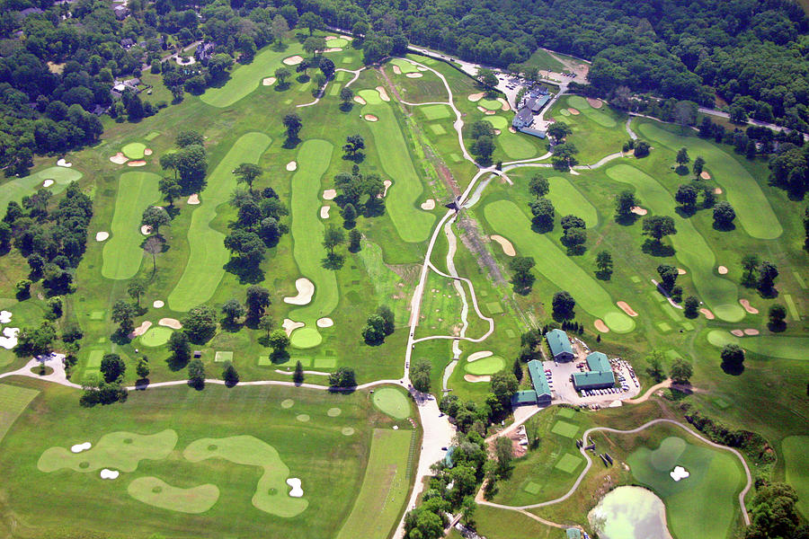 Philadelphia Cricket Club Wissahickon Golf Course Front Nine Holes Photograph by Duncan Pearson