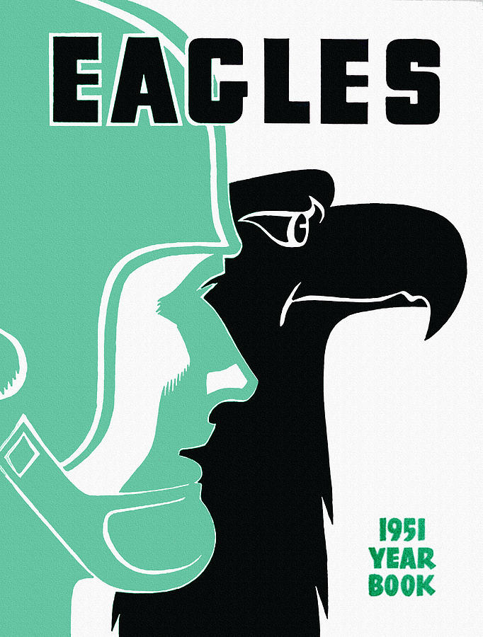 Philadelphia Eagles 1951 Program Painting by Big 88 Artworks - Pixels