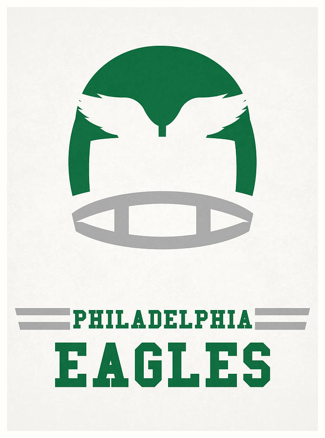 Philadelphia Eagles Vintage Nfl Art Mixed Media by Joe Hamilton