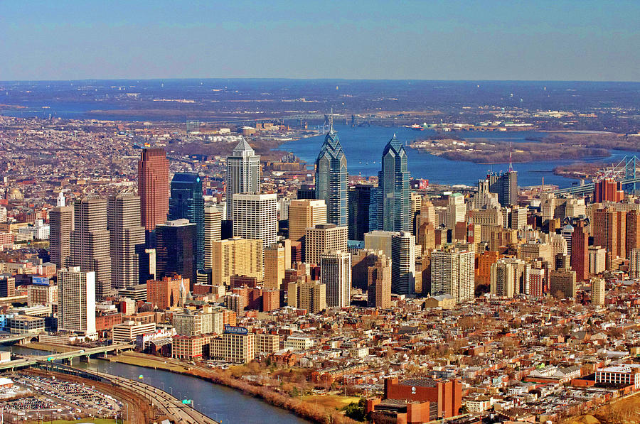 Philadelphia from Schyulkill to Delaware Photograph by Duncan Pearson