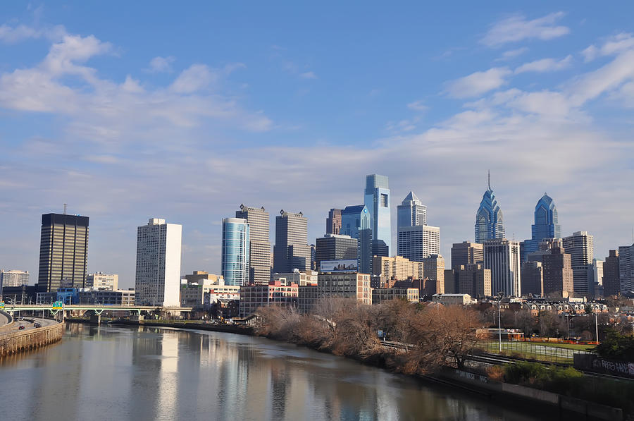 Philadelphia Photograph - Philadelphia from the South Street Bridge by Bill Cannon