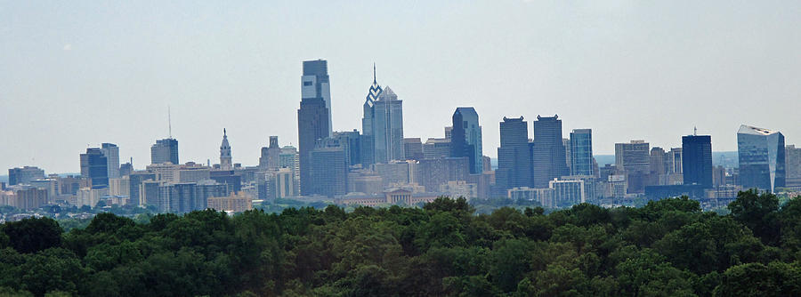 Philadelphia Green Skyline Photograph by Ian  MacDonald