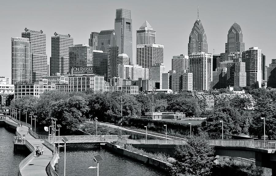 Philadelphia Monochrome City Photograph by Frozen in Time Fine Art Photography
