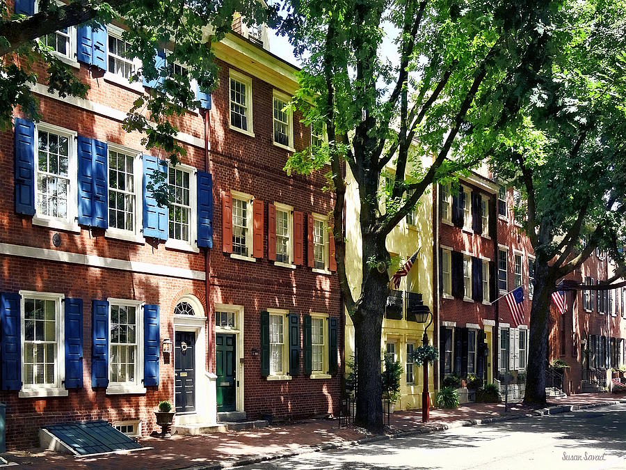 Philadelphia PA - Society Hill Street Photograph by Susan Savad