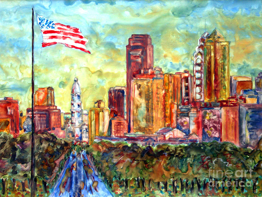 Philadelphia Painting by Pamela Parsons