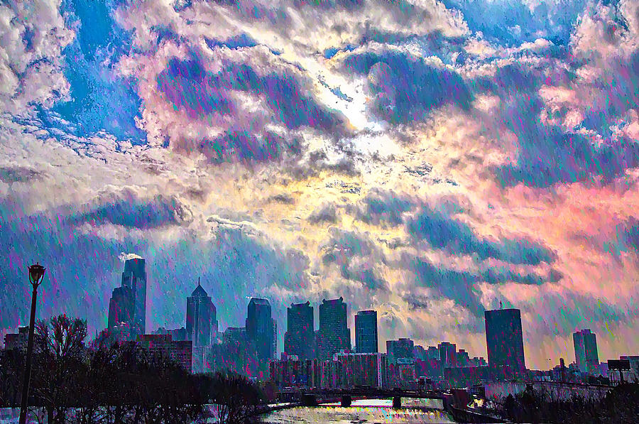 Philadelphia Sky Photograph by Bill Cannon