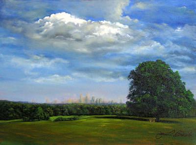 Philadelphia Painting - Philadelphia Skyline by Jeanie Chadwick Philadelphia Painting - Philadelphia Skyline by Jeanie Chadwick