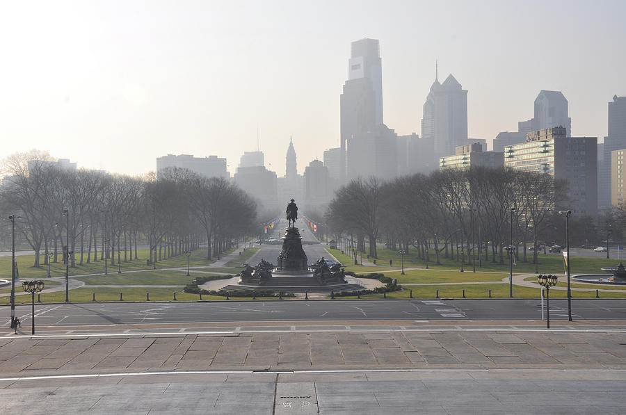 Philadelphia Photograph - Philadelphia - View From The Art Museum by Bill Cannon Philadelphia Photograph - Philadelphia - View From The Art Museum by Bill Cannon