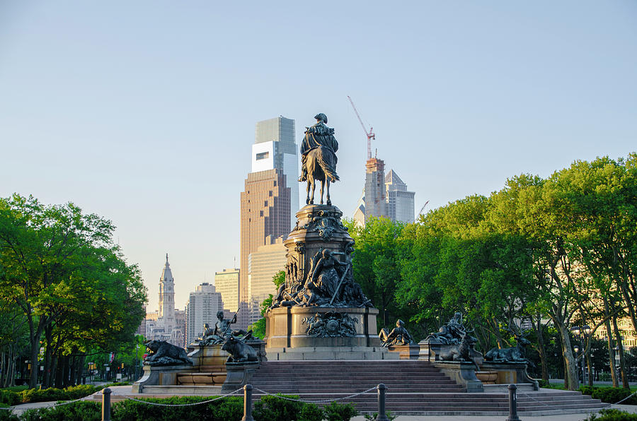 Philadelphia Views - The Parkway Photograph by Bill Cannon