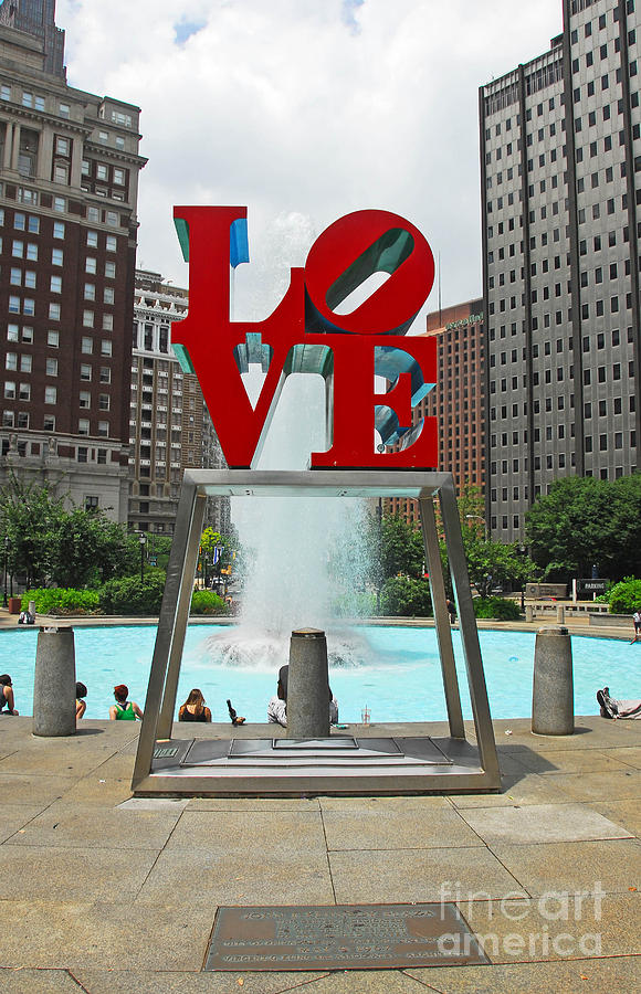 Philadelphias Love Park Photograph by Cindy Manero
