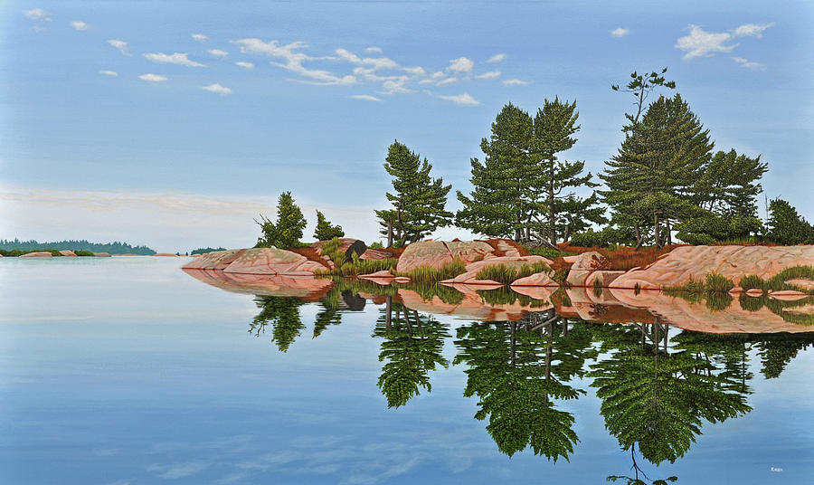 Philip Edward Island Painting by Kenneth M Kirsch