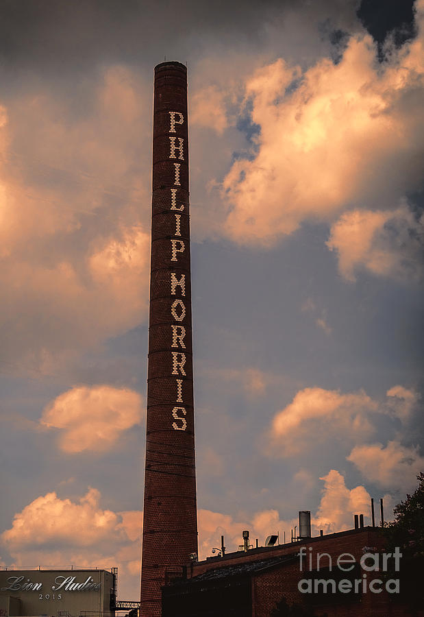 Richmond Photograph - Philip Morris Cigarette Factory by Melissa Messick