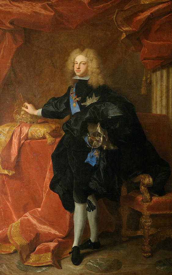 Philip V, King of Spain  Painting by Hyacinthe Rigaud
