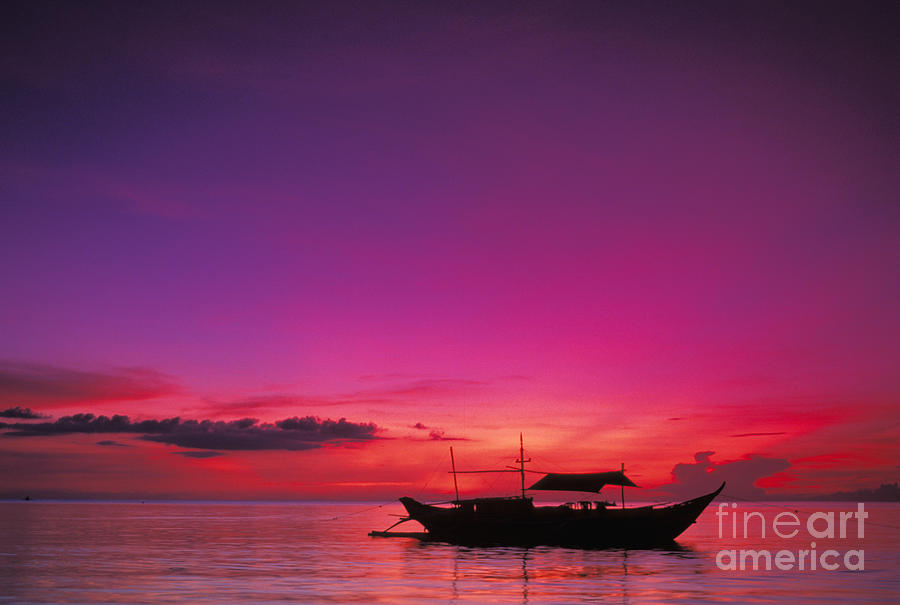 Sunset Photograph - Philippines, Boracay Island by Gloria & Richard Maschmeyer - Printscapes
