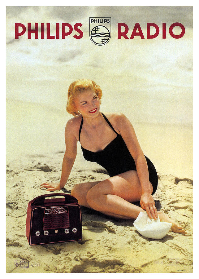 Het eens zijn met zin proza Philips Radio - Vintage Advertising Poster Mixed Media by Studio Grafiikka  - Pixels