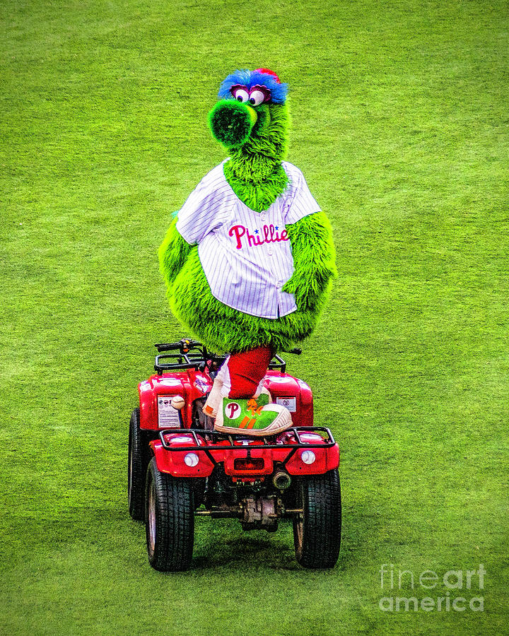 Phillie Phanatic Scooter Photograph