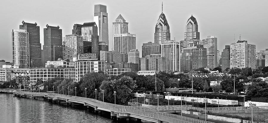Philly Gray and White Photograph by Frozen in Time Fine Art Photography