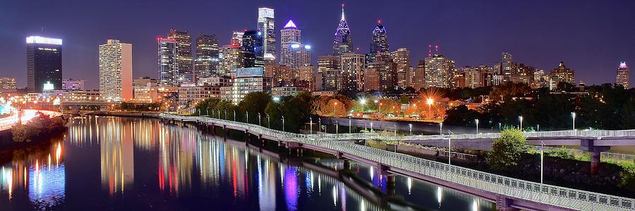 Philly in Panoramic View Photograph by Frozen in Time Fine Art Photography