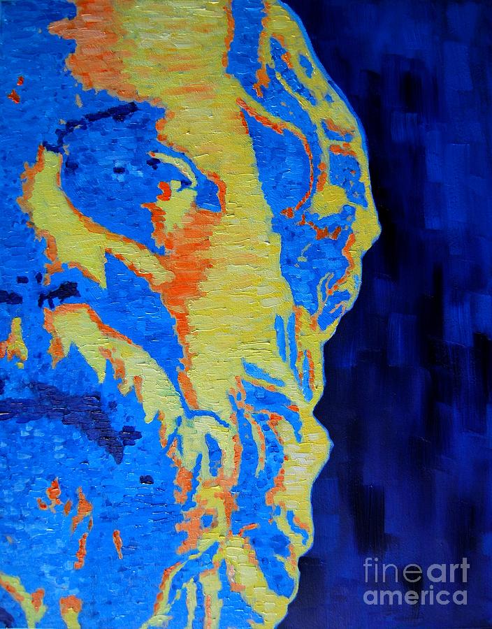 Philosopher - Socrates 3 Painting by Ana Maria Edulescu