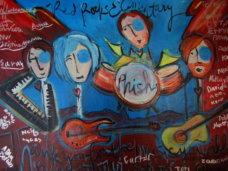 Phish for Red Rocks Amphitheater Painting by Laurie Maves ART