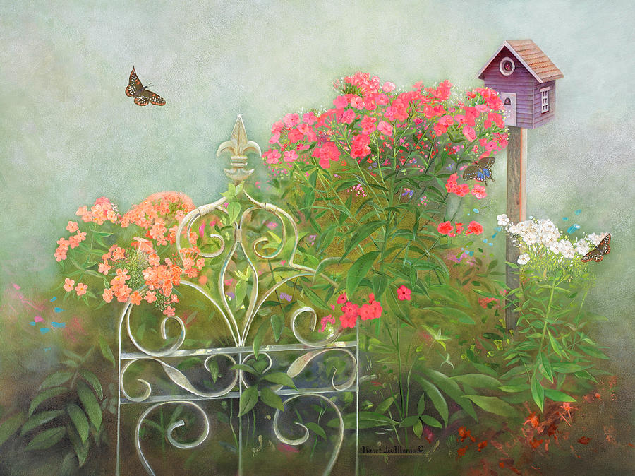 Phlox of Late Summer Painting by Nancy Lee Moran